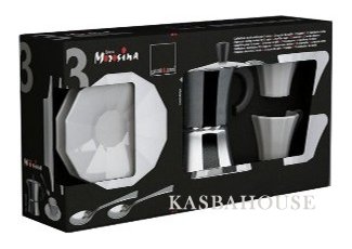 Gnali & Zani V211-3 Morosina Express Stovetop Espresso Maker 3 Cup Set