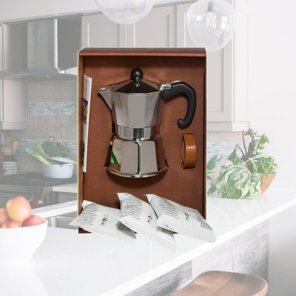 Picture of Moka Amica V602-4 Roma Electric Espresso Maker - 4 Cup