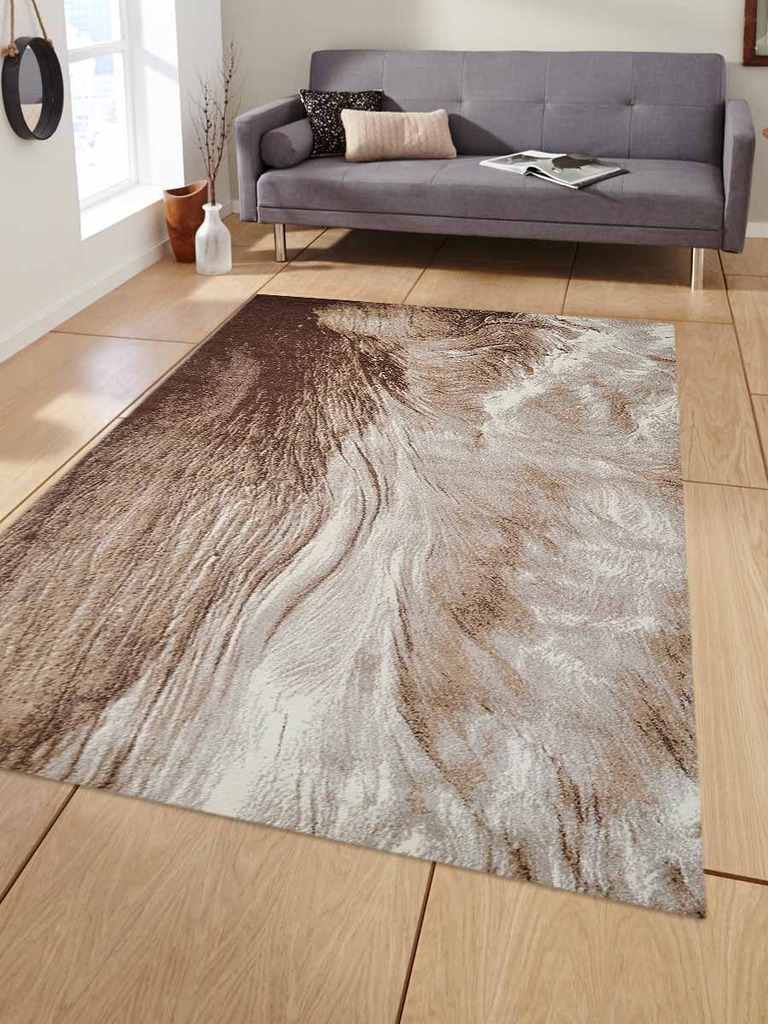 5 X 8 Ft. Contemporary Machine Woven Heatset Polypropylene Area Rug, Beige