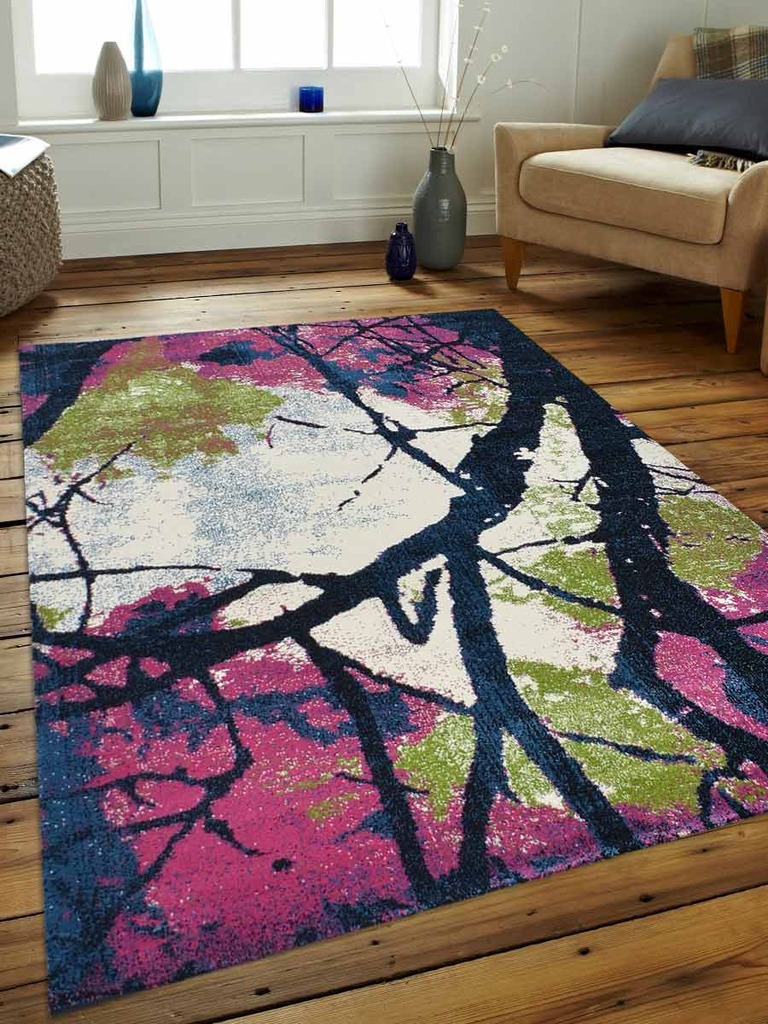 4 Ft. 4 In. X 6 Ft. 4 In. Floral Machine Woven Heatset Polypropylene Area Rug, Multicolor