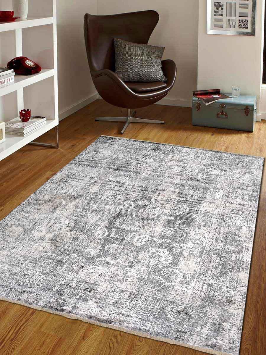 4 Ft. X 5 Ft. 11 In. Machine Woven Polyester Rectangle Area Rug, Brown