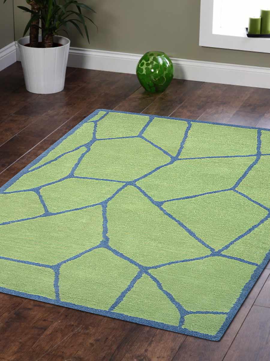 Get My Rugs K00692t1303a16 8 Ft. X 11 Ft. Hand Tufted Wool Area Rug, Contemporary - Green Blue