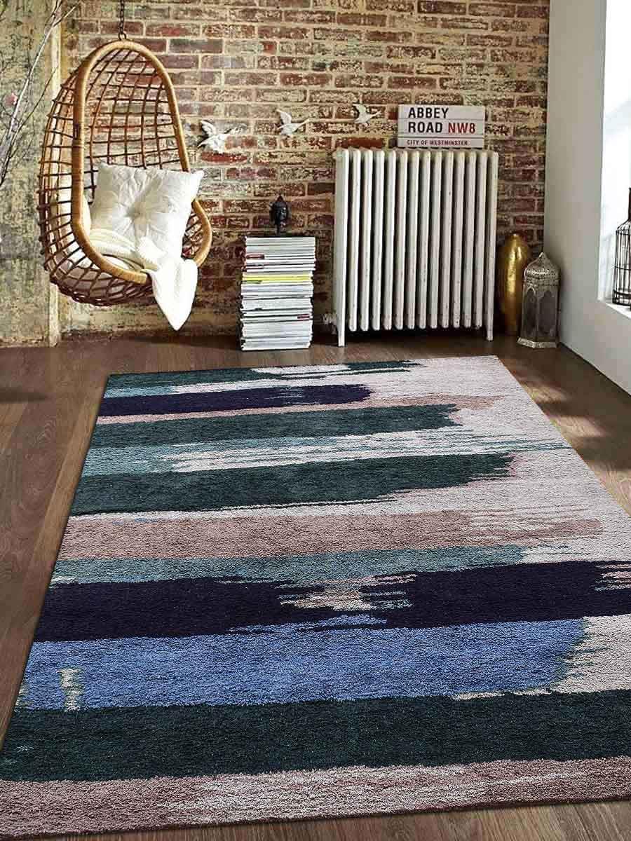 UPC 192791047590 product image for Rugsotic Carpets USNS1215K0000A1 3 x 5 ft. Hand Knotted Silk Abstract Area Rug - | upcitemdb.com
