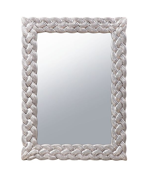 G280 33 X 1.6 X 45 In. Chaffee Wall Mirror, Dazzling Smokey Silver