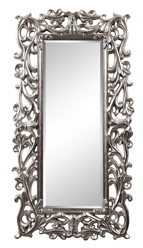 G295 40 X 3 X 75 In. Iris Wall Mirror, Antique Silver Satin