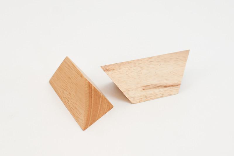 2 Piece Pyramid Wooden Puzzle Box