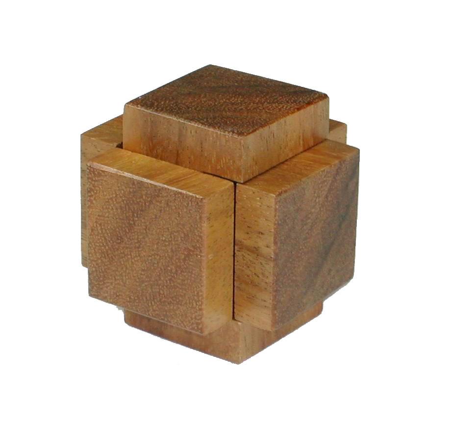 3 Piece Interlock Cube Puzzle Box