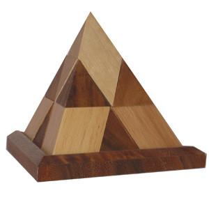 14 Piece Pyramid Cage Puzzle Box