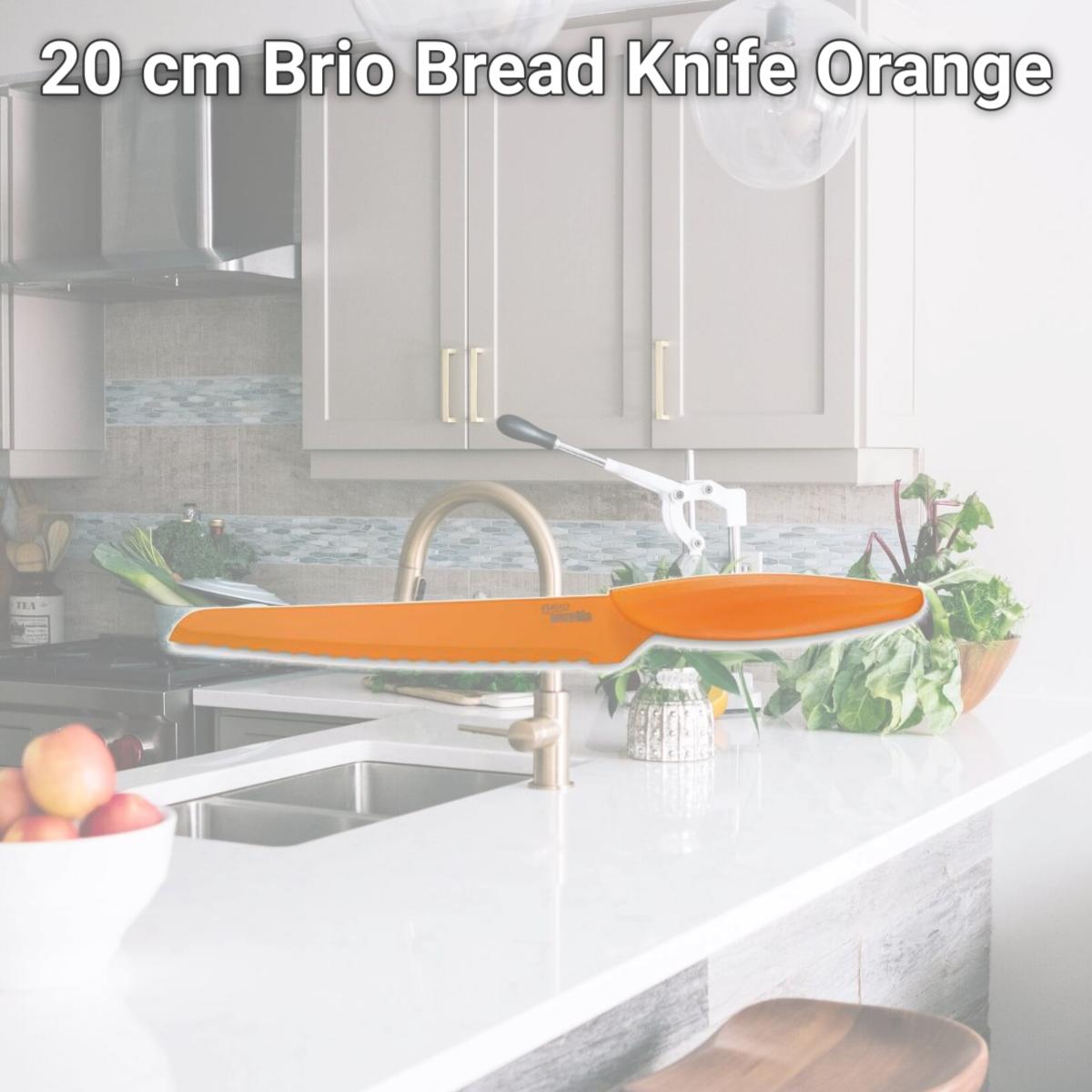 Picture of Ausonia A061302 20 cm Brio Bread Knife, Orange