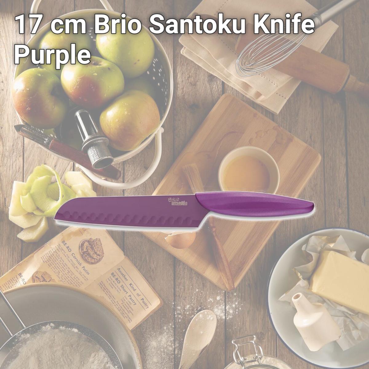 Picture of Ausonia A061303 17 cm Brio Santoku Knife, Purple