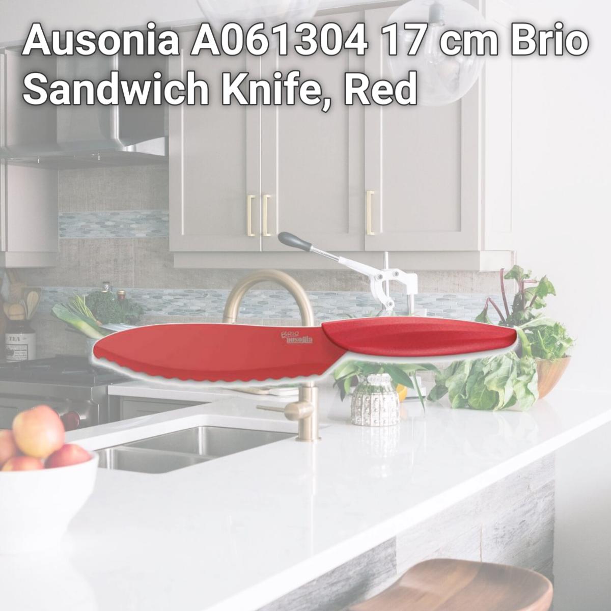 Picture of Ausonia A061304 17 cm Brio Sandwich Knife, Red