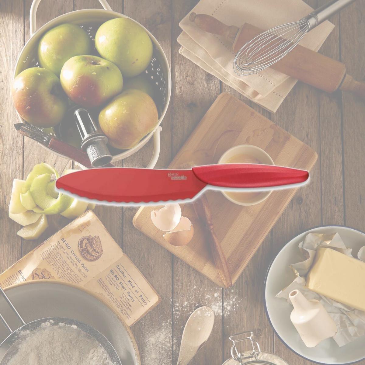 Picture of Ausonia A061304 17 cm Brio Sandwich Knife, Red