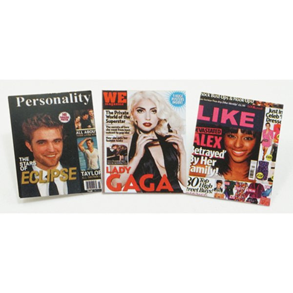 IM65750 Magazines for Dollhouse Miniature - Pack of 3