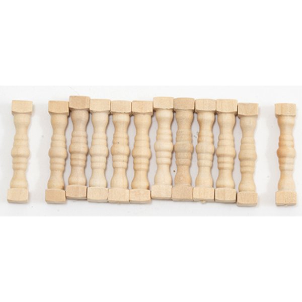 CLA70226 Spindles for Dollhouse Miniature - Pack of 12