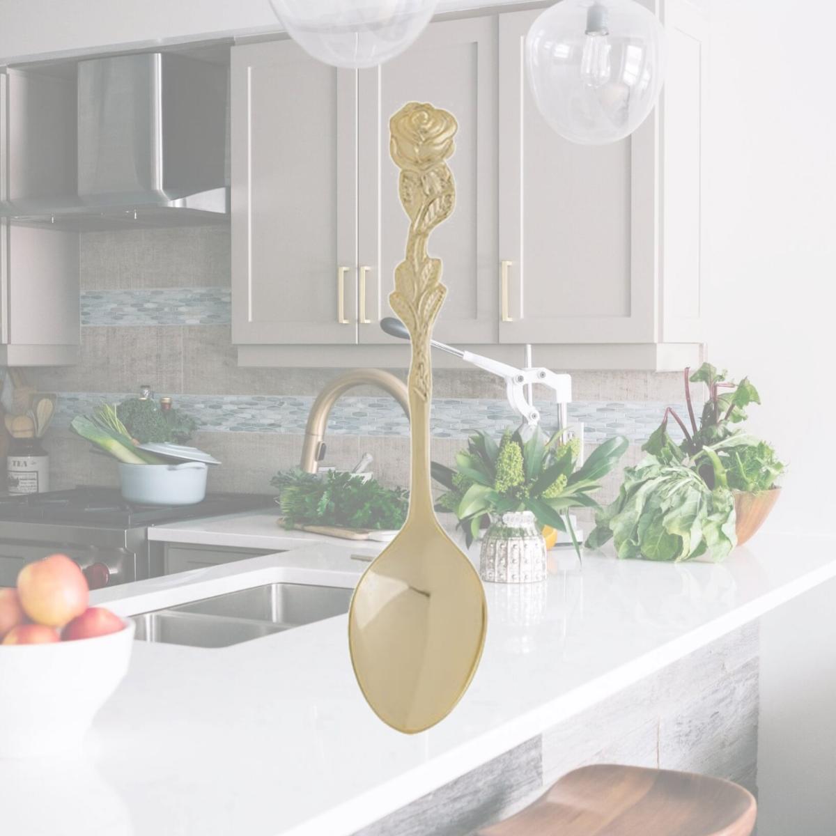 Picture of HIC Harold Import GD-9-12 Demi Spoon Gold Plate, Rose - 12 Piece