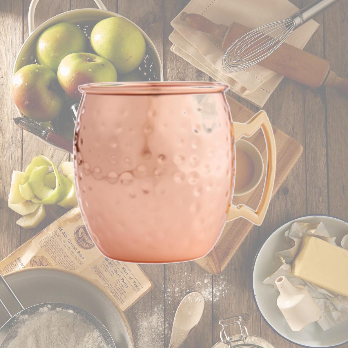 Picture of HIC Harold Import 48033-4 16 oz Copper Hammered Mug - Set of 4