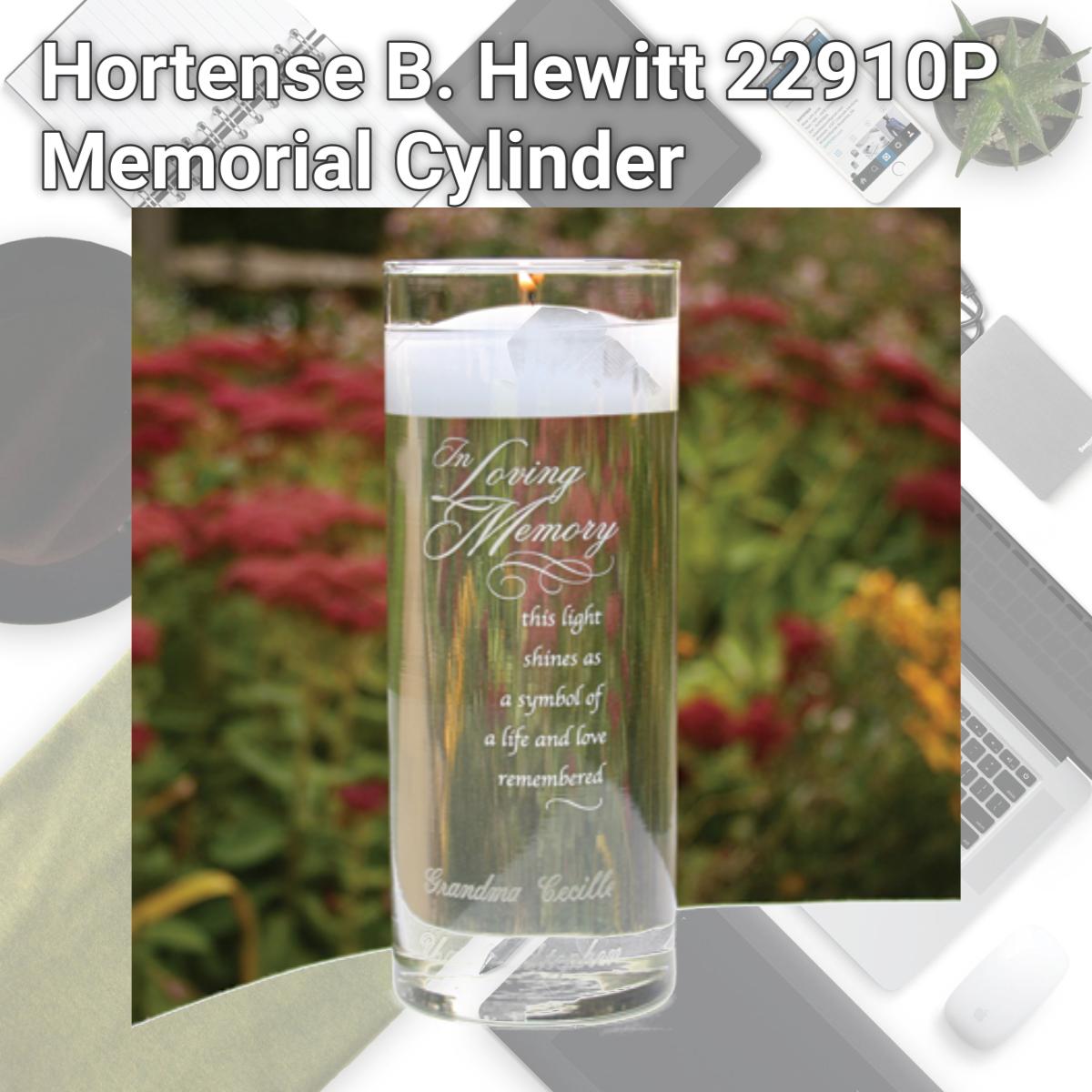Picture of Hortense B. Hewitt 22910P Memorial Cylinder