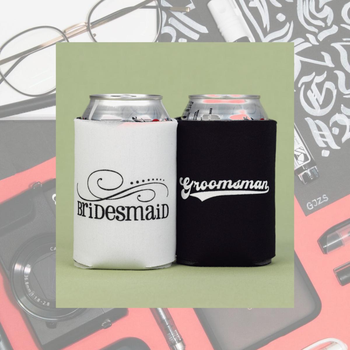 Picture of Hortense B. Hewitt 11046 Bridesmaid and Groomsman Can Cooler Set
