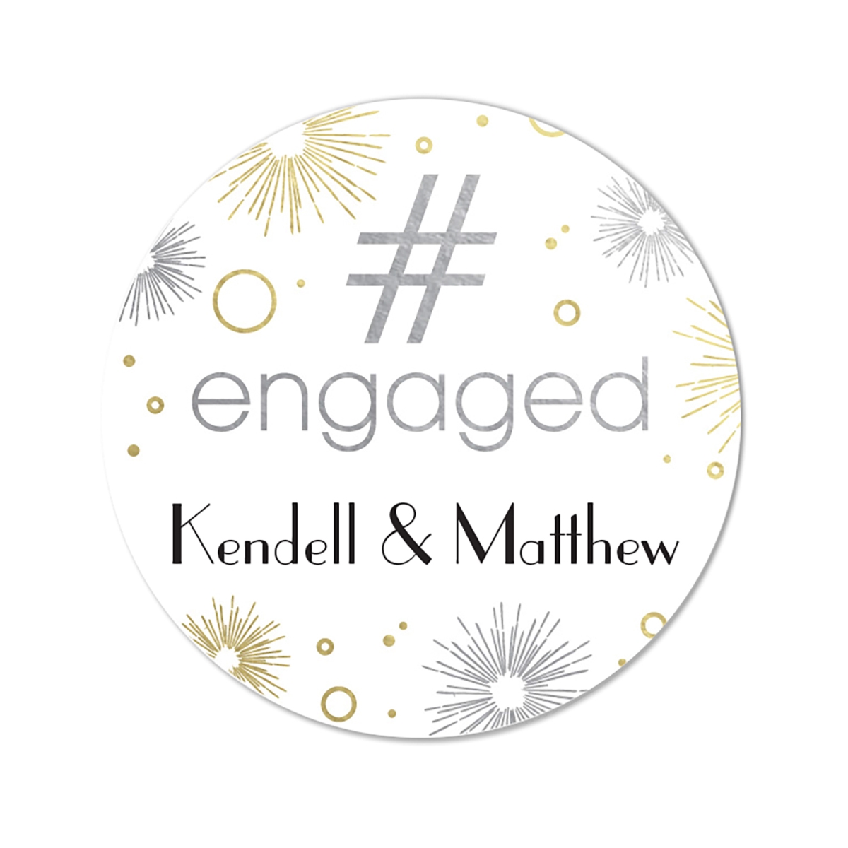 Hortense B. Hewitt 54884P HashEngaged Stickers - Personalized Hortense B. Hewitt 54884P HashEngaged Stickers - Personalized