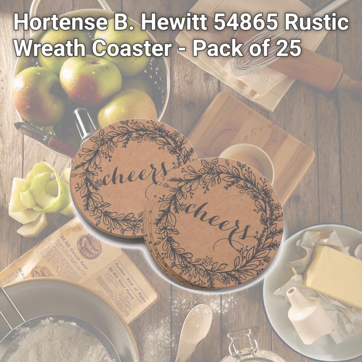 Picture of Hortense B. Hewitt 54865 Rustic Wreath Coaster - Pack of 25
