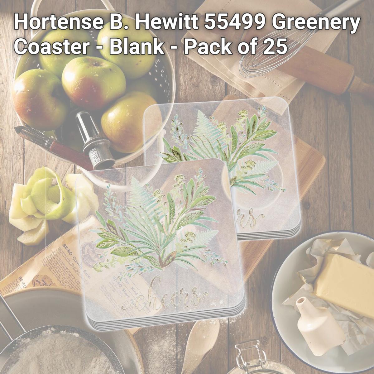 Picture of Hortense B. Hewitt 55499 Greenery Coaster - Blank - Pack of 25