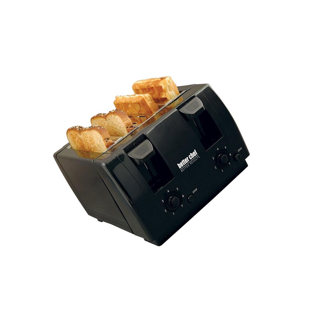 Picture of Better Chef IM-242B 4 Slice Dual-Control Black Toaster