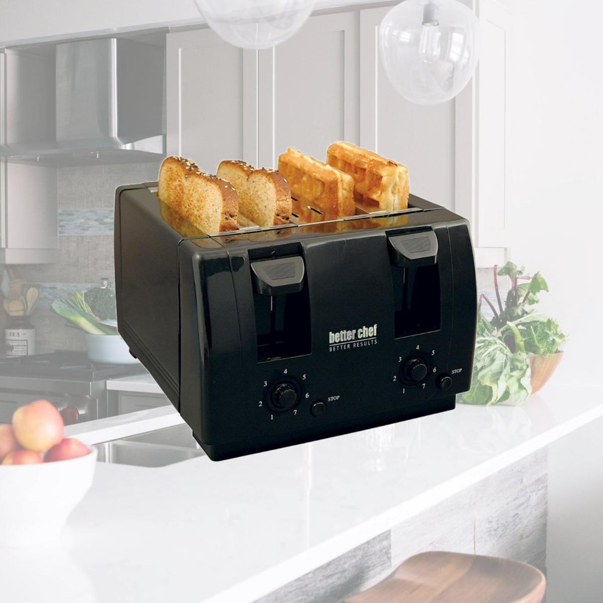 Picture of Better Chef IM-242B 4 Slice Dual-Control Black Toaster