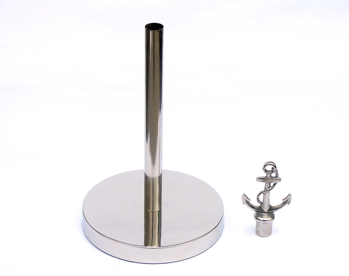 Picture of Handcrafted Model Ships ANPTH-6001-CH 7 x 7 x 16 in. Chrome Anchor Paper Towel Holder