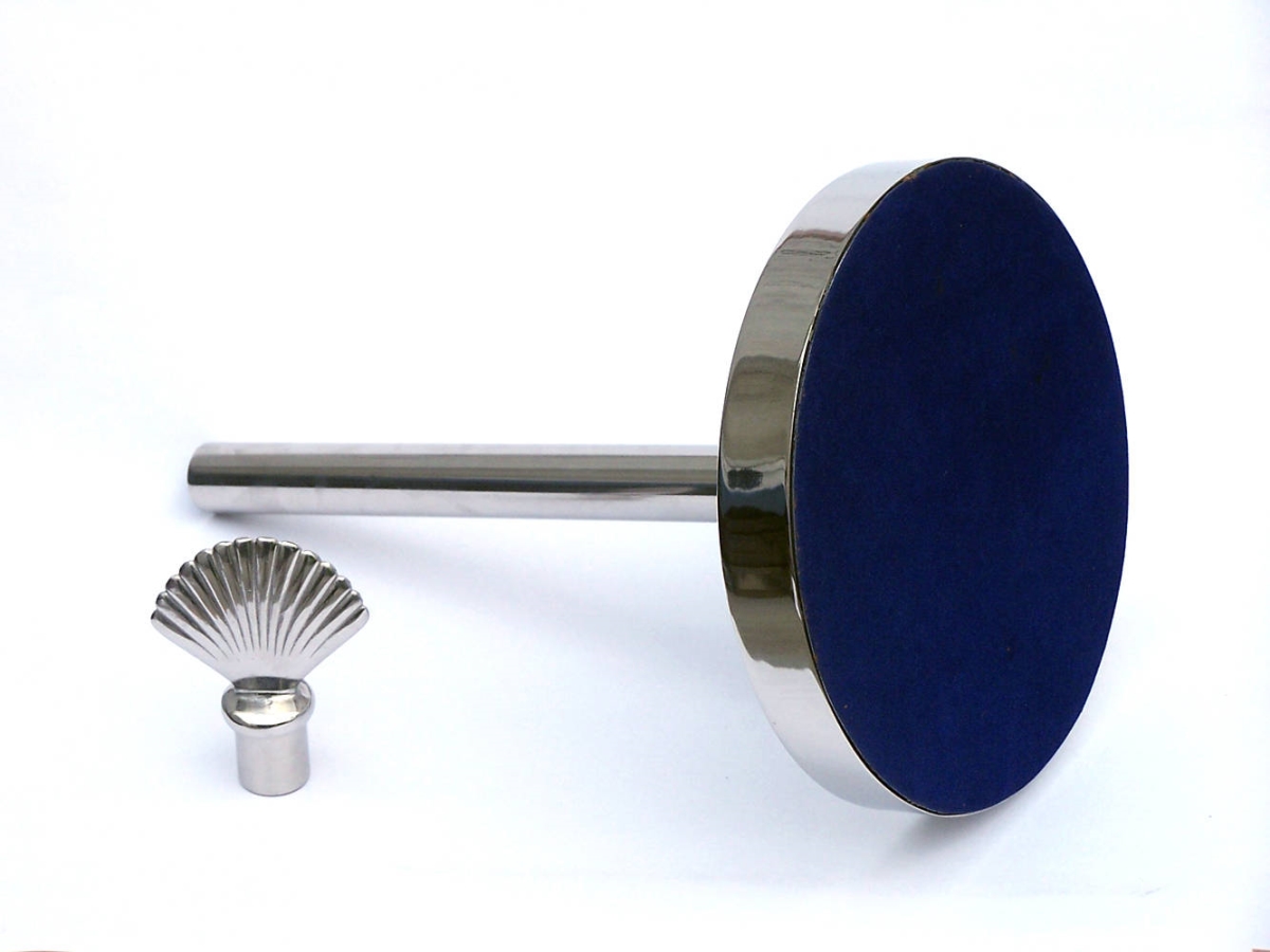 Picture of Handcrafted Model Ships SSPTH-6002-CH 7 x 7 x 16 in. Chrome Sea Shell Paper Towel Holder