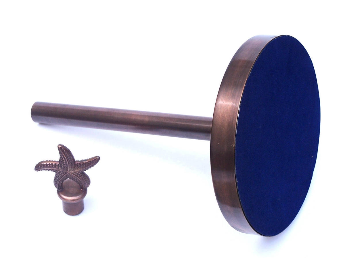 Picture of Handcrafted Model Ships SFPTH-6003-AC 7 x 7 x 16 in. Antique Copper Starfish Paper Towel Holder