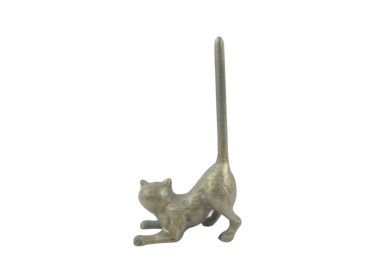 Picture of Handcrafted Model Ships K-1331-bronze 10 x 3 x 5 in. Antique Bronze Cast Iron Cat Paper Towel Holder