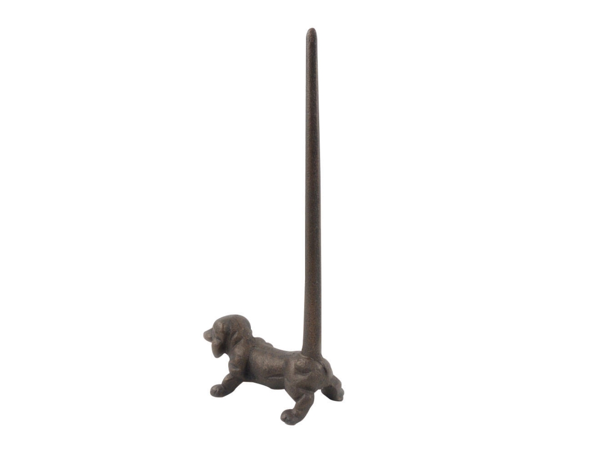Picture of Handcrafted Model Ships K-0029A-rc 12 x 3 x 6 in. Rustic Copper Cast Iron Dog Paper Towel Holder