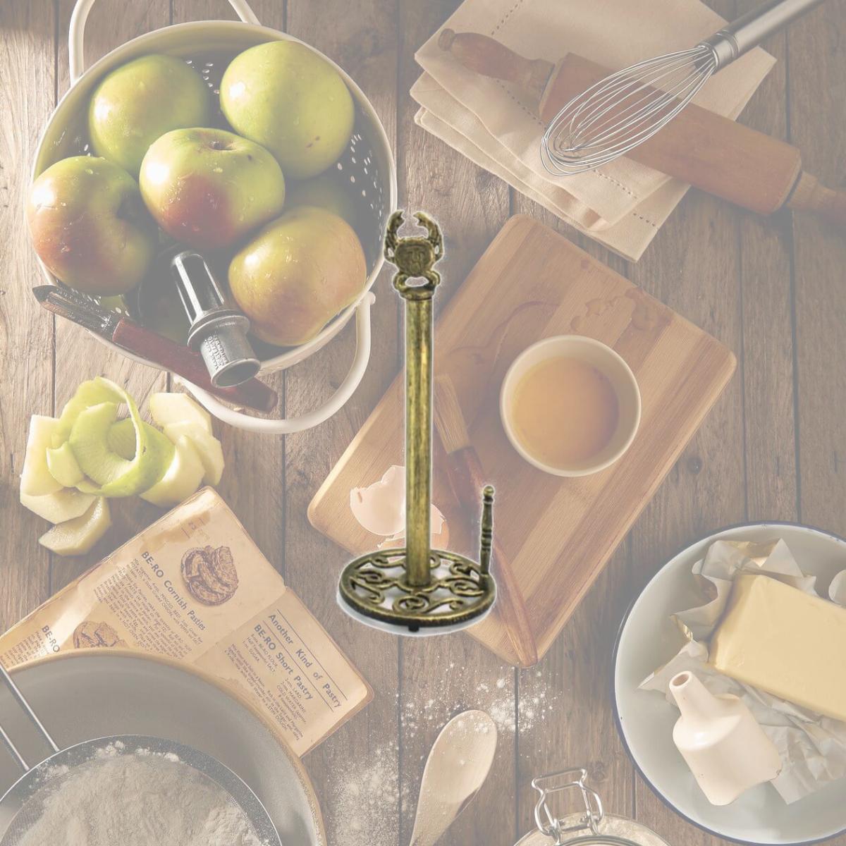Picture of Handcrafted Model Ships K-9202-gold 16 in. Antique Cast Iron Crab Paper Towel Holder - Gold