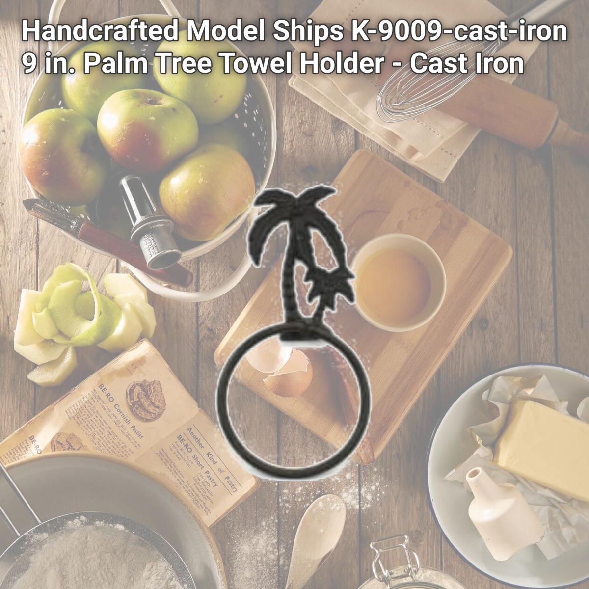 Picture of Handcrafted Model Ships K-9009-cast-iron 9 in. Palm Tree Towel Holder - Cast Iron