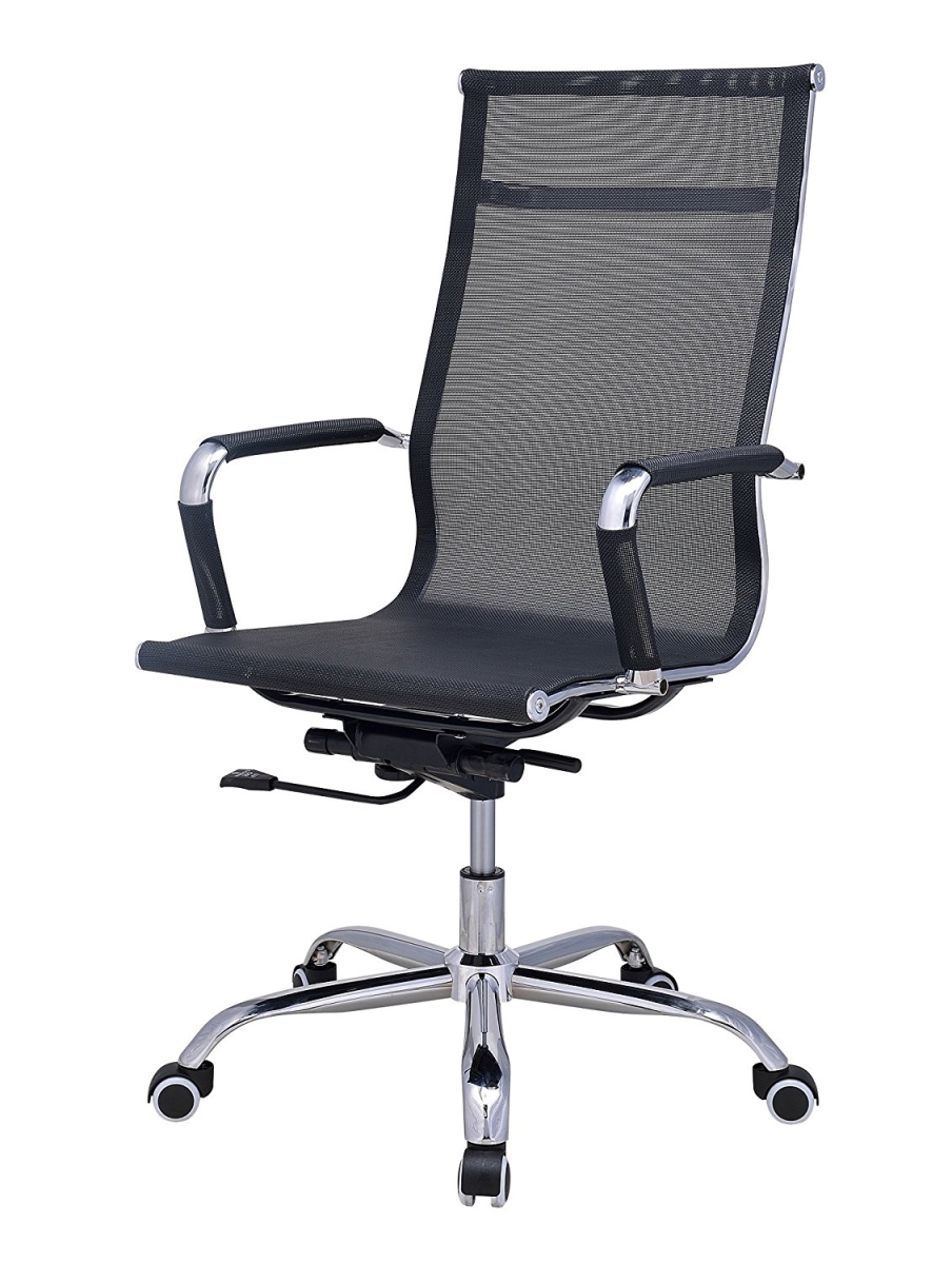 Hi-2006 Black Mesh Mid Back Office Chair - Black