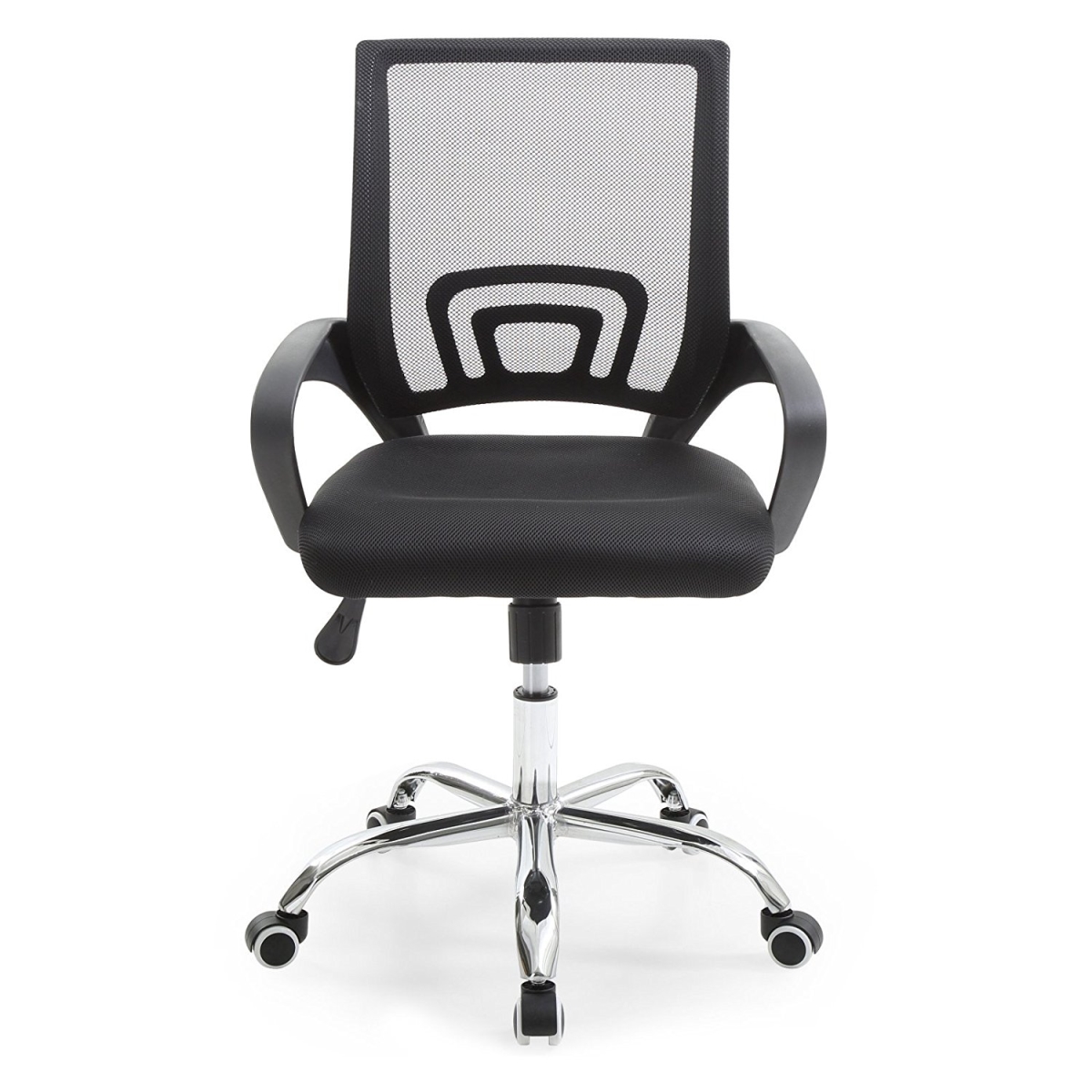 Hi-2007 Black Mesh Mid Back Office Chair - Black