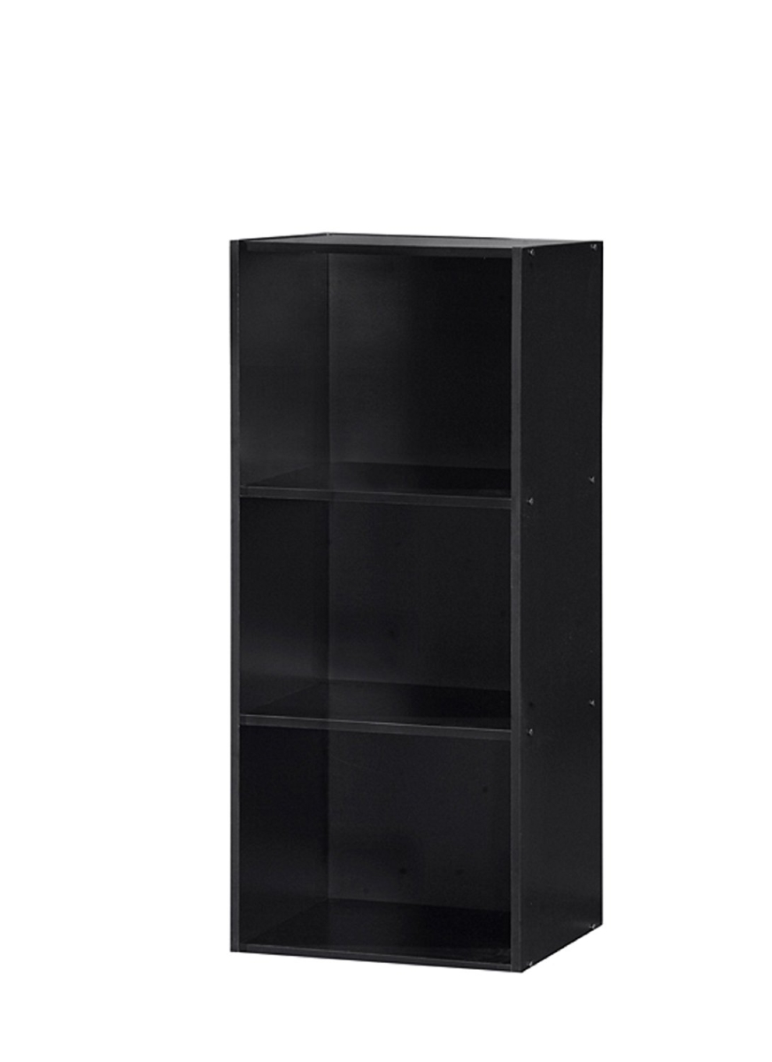3 Shelf Bookcase-Black
