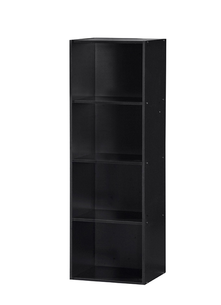 Four Shelf Bookcase - Black