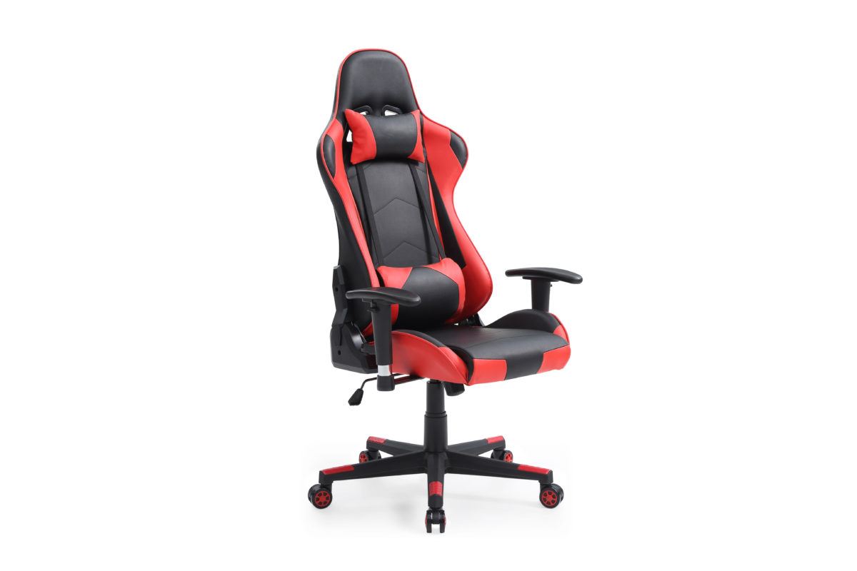 Hi-9130 Red Ultimate Gaming Chair With Headrest Pillow, Red