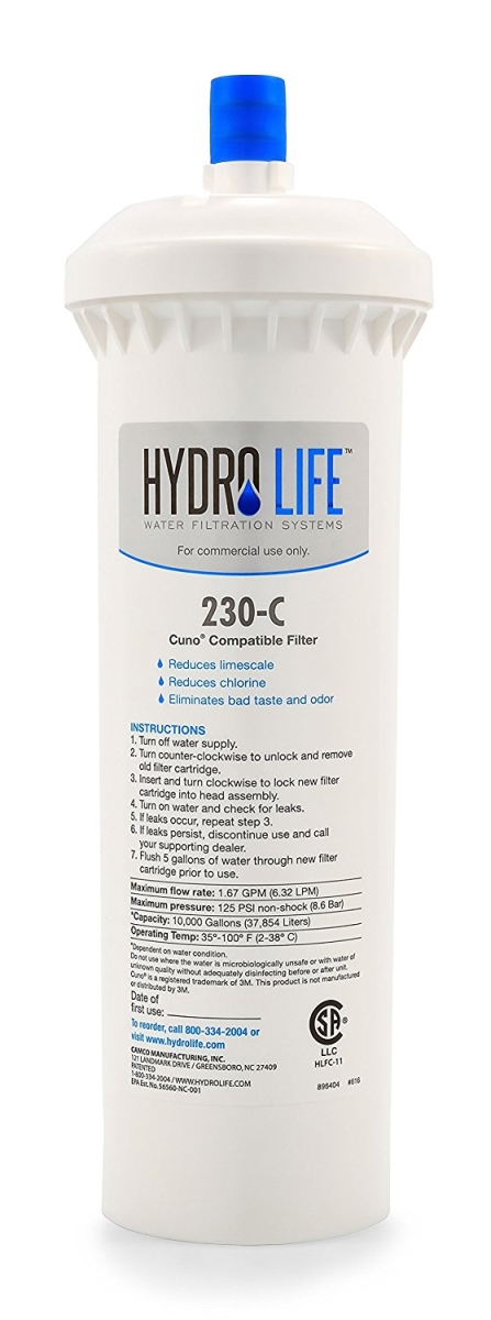 52630 Hydro Life Cuno Replacement Cartridge, Pack Of 6