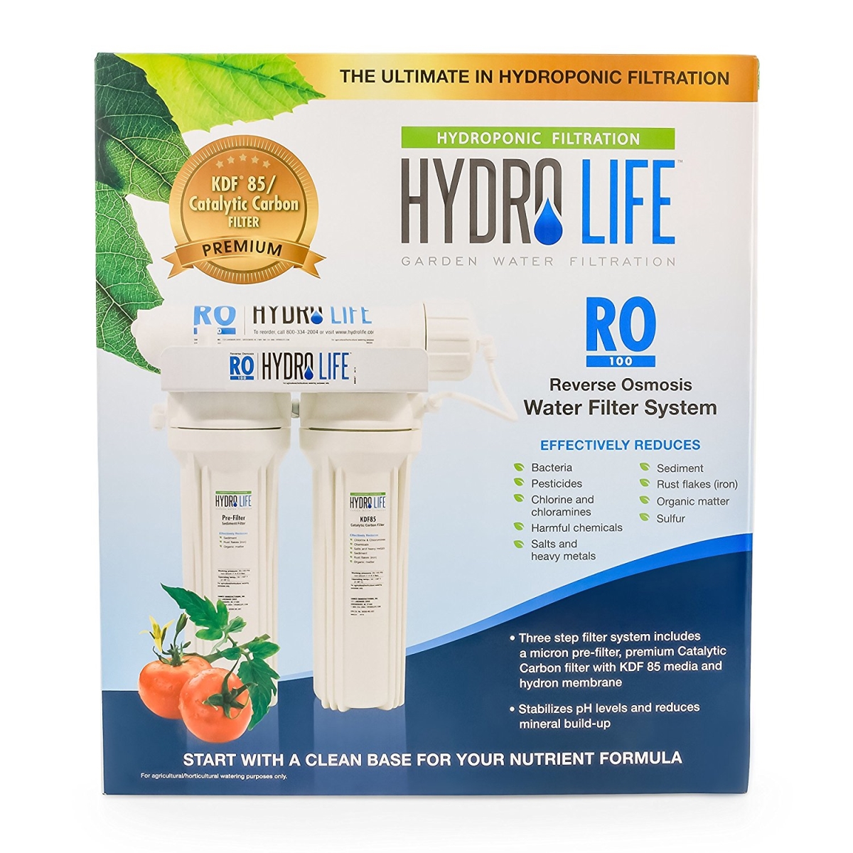 52715 Hydro Life Hydroponics & Reverse Osmosis Twin Filtration System