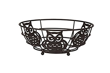 Fb44122 Owl Fruit Bowl, Bronze
