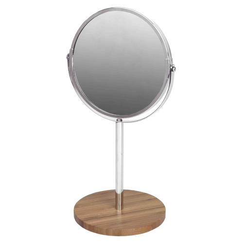 Cm41175 Cosmetic Mirror With Bamboo