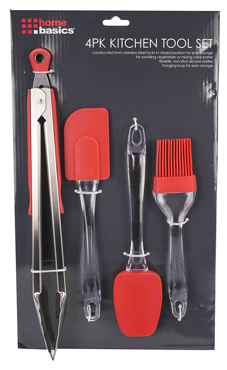 Kt41154 Kitchen Tool Set, Red - 4 Pieces