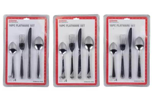 Fs44060 Stainless Steel Flatware, Assorted Color - 16 Pieces