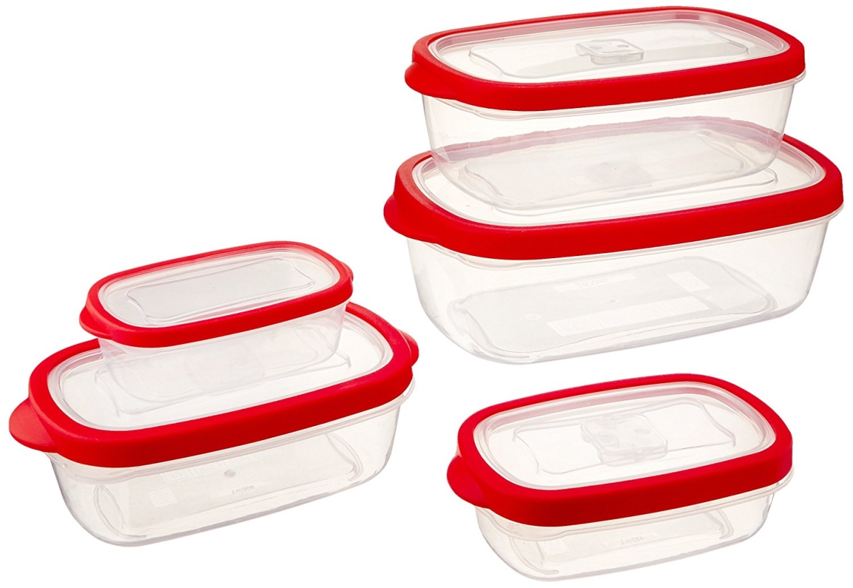 Sc44551 Storage Container Set With Vent, Rectangle - 5 Pieces