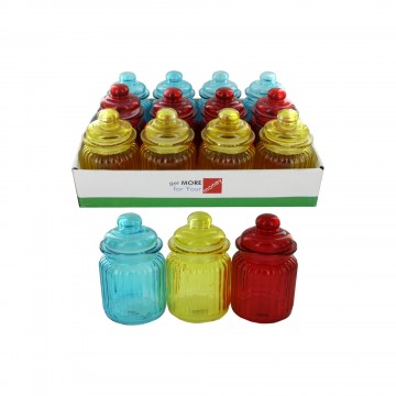 Home Basics CS44953-BLU Mini Canister Printed - Blue Home Basics CS44953-BLU Mini Canister Printed - Blue
