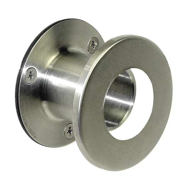 E856 Ss Flange With Screw Cover For Tube, Stainless Steel - 1.06 In.