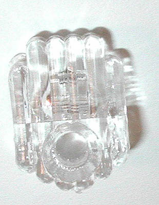 Bx1802 Plastic Mirror Clip, Clear - 0.25 In.
