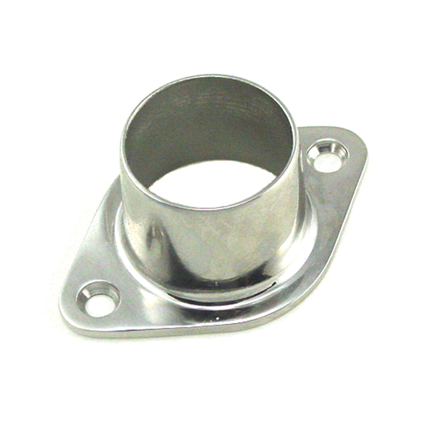 E860 Ss Closed Flanges For 1.06 Round Tube, Stainless Steel